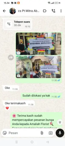 Testimonial Papan Bunga banda aceh