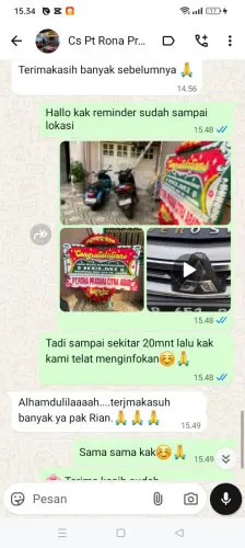 Testimonial Papan Bunga banda aceh